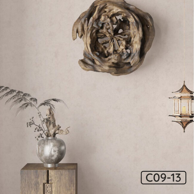 Vải Dán Tường Màu Xám Trang Nhã KCC Wall Decor C09-13