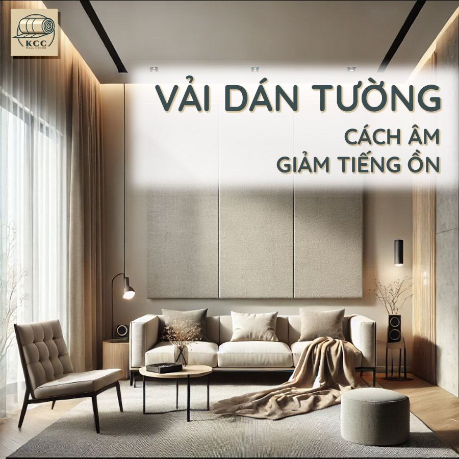 Vải dán tường cách âm giảm tiếng ồn hiệu quả