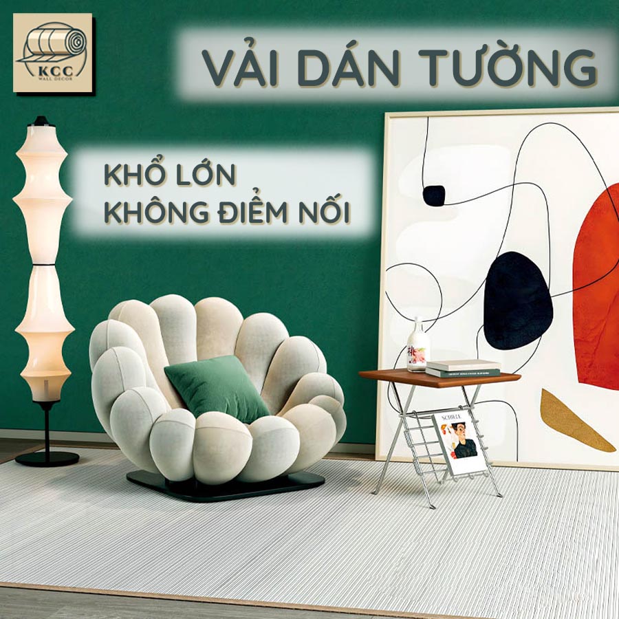 Vải dán tường khổ lớn không điểm ghép nối