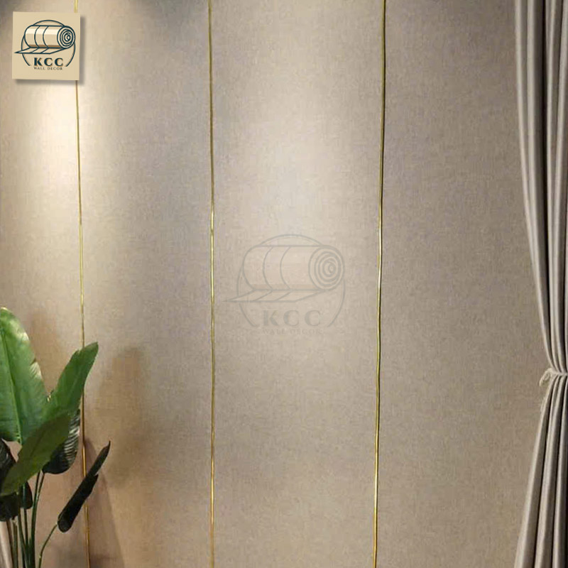 Vải lanh dán tường trang trí nội thất sang trọng KCC Wall Decor